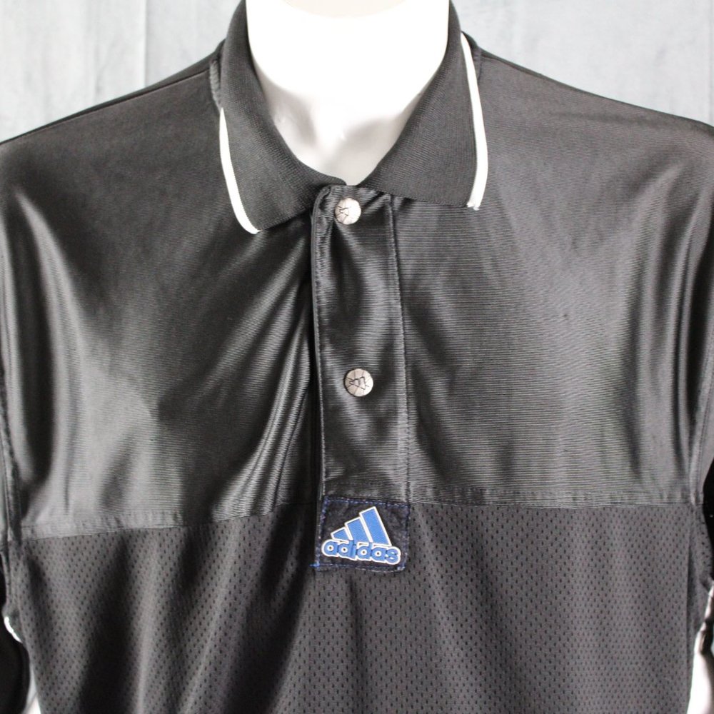 Vintage Adidas Shooting Shirt - Side Snap Ups - Men's Large - Picture 2 of 9